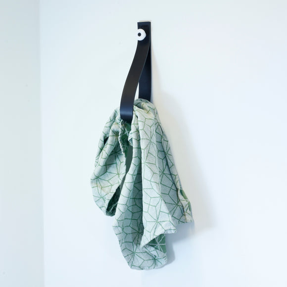 Enkel bladholder i lær